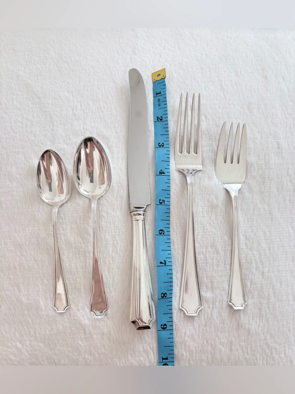 1910 Sterling Flatware Fairfax 5 Piece Place Setting Gorham Antique